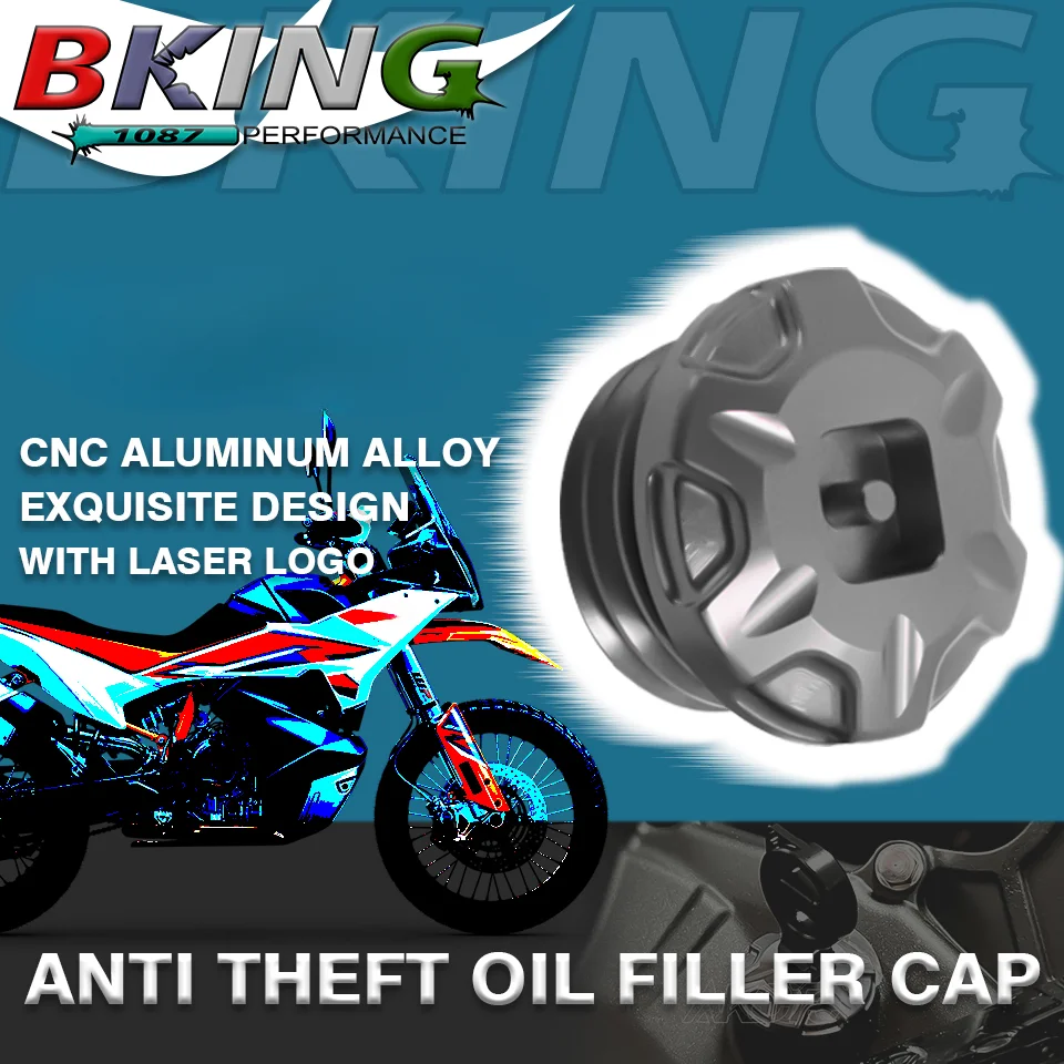 Newest Tamper Resistant Motorcycles Anti theft Engine Oil Filler Cap Plug Cover For KTM 890 Duke /GP/L/R 890Duke Duke890 2024+