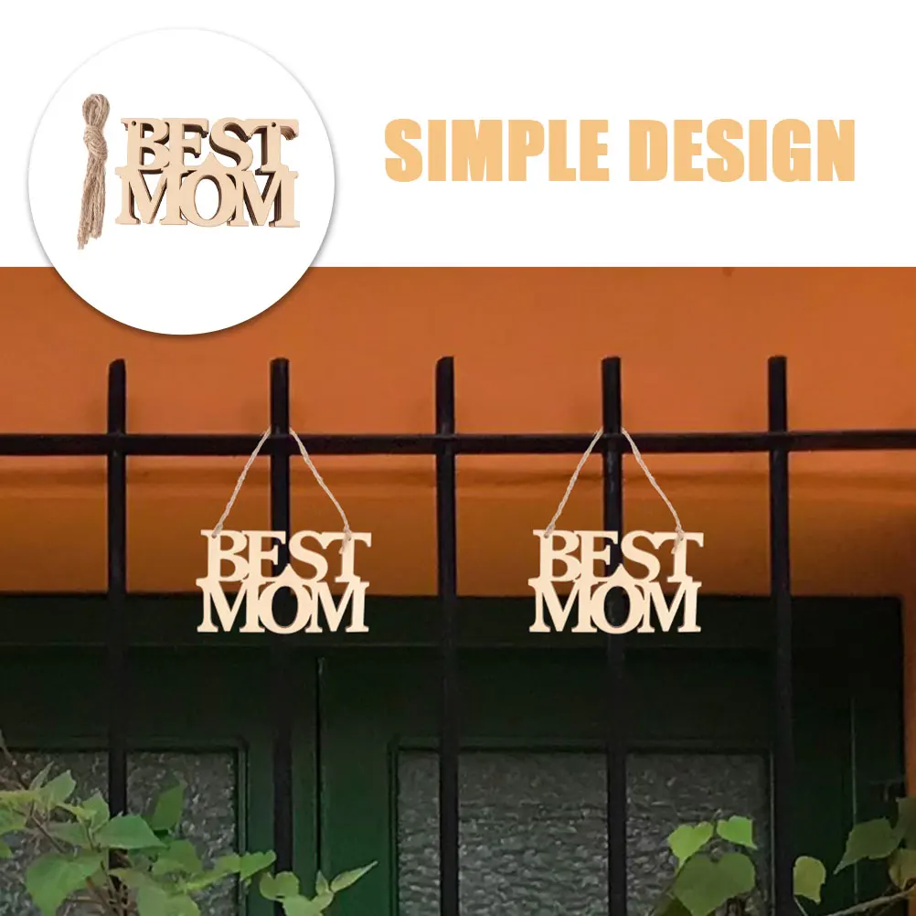 

20pcs Wooden Hollow Decoration Unfinished Crafts Hanging DIY Mother's Day Gifts Sewing Tools Accessories Wood Cutouts