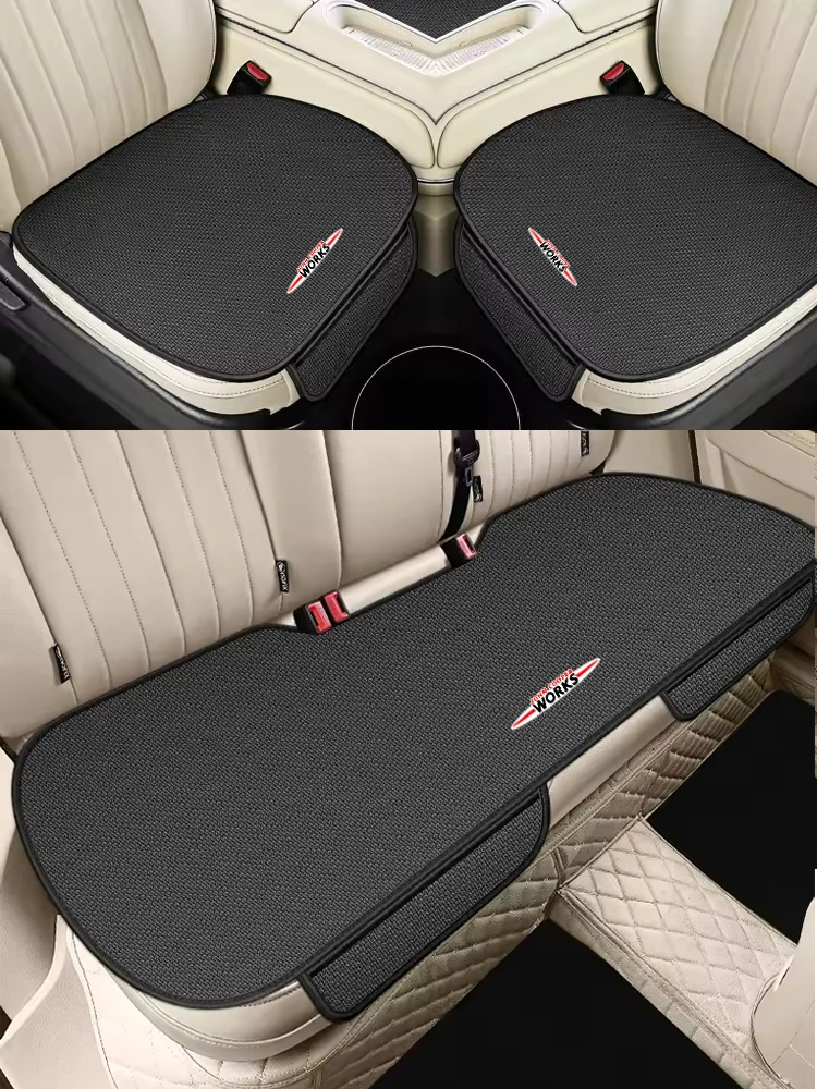 Autositzbezug Kissen Aufbewahrungstasche Vorne Hinten Schutzpolster Für MINI WORKS Cooper One JCW R60 R57 R55 R56 R53 R52 R50 R58 R59 – Detail 1