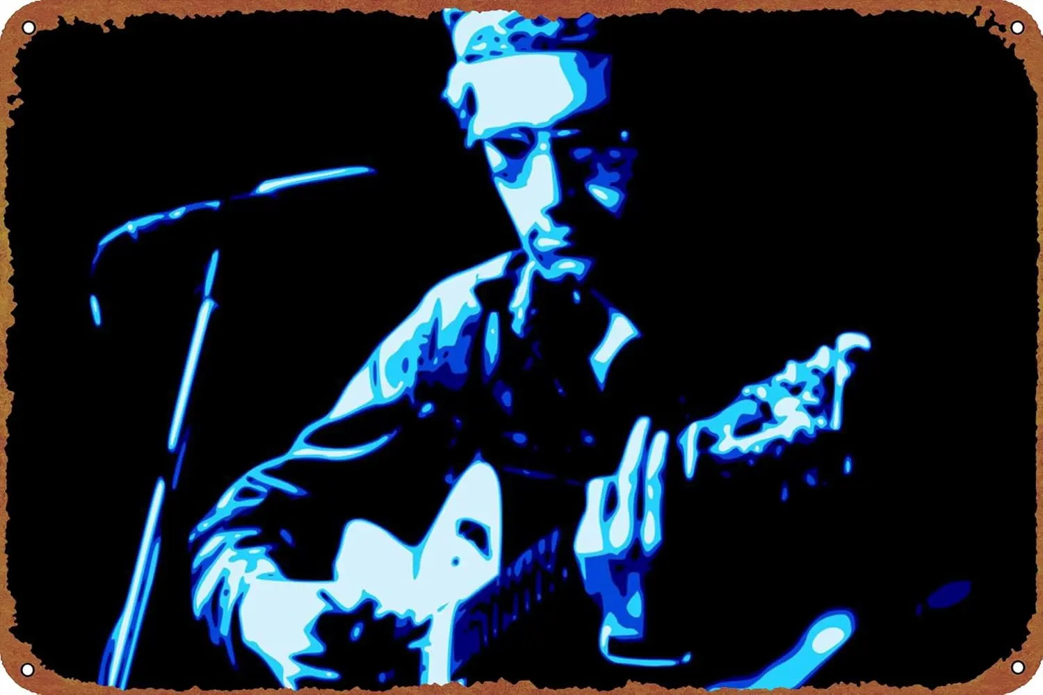 1pcs JJ Cale Funny Metal Tin Sign Vintage Black Wall Art Decoration Living Room Bathroom Kitchen Poster Decor 8 * 12 Inches