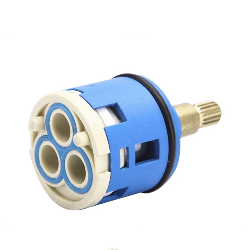 33MM Shower Faucet Spool Third Gear Ceramic Spool, Shower Faucet Faucet 3 Switching Position Tap Valve with Three Holes Reversin