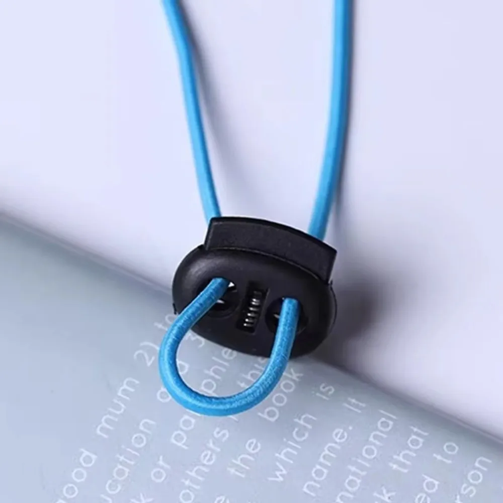10Pcs Two Hole Cord Lock Spring Mechanism Adjustable Bean Toggle Clip Clip Drawstring Retainer For Sportswear/Shoes/Elastic Band