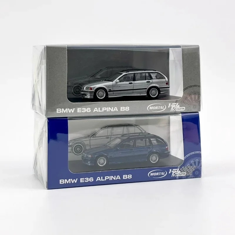 Mortal Scale 1/64 BMW E36 WAGON B8 Limited Edition ของเล่นมอเตอร์รถโลหะ Diecast รุ่นของขวัญ