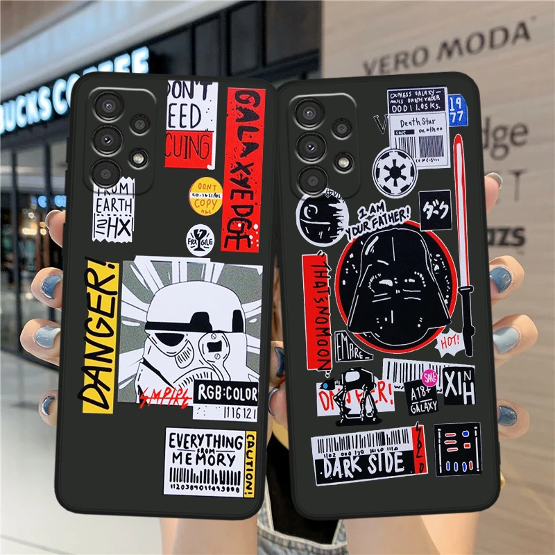 Cool Jedi Knight S-tar W-ars For Samsung A90 A80 A70S A60 A50S A40 A30S A20E A20S A10S Silicone Black Phone Case