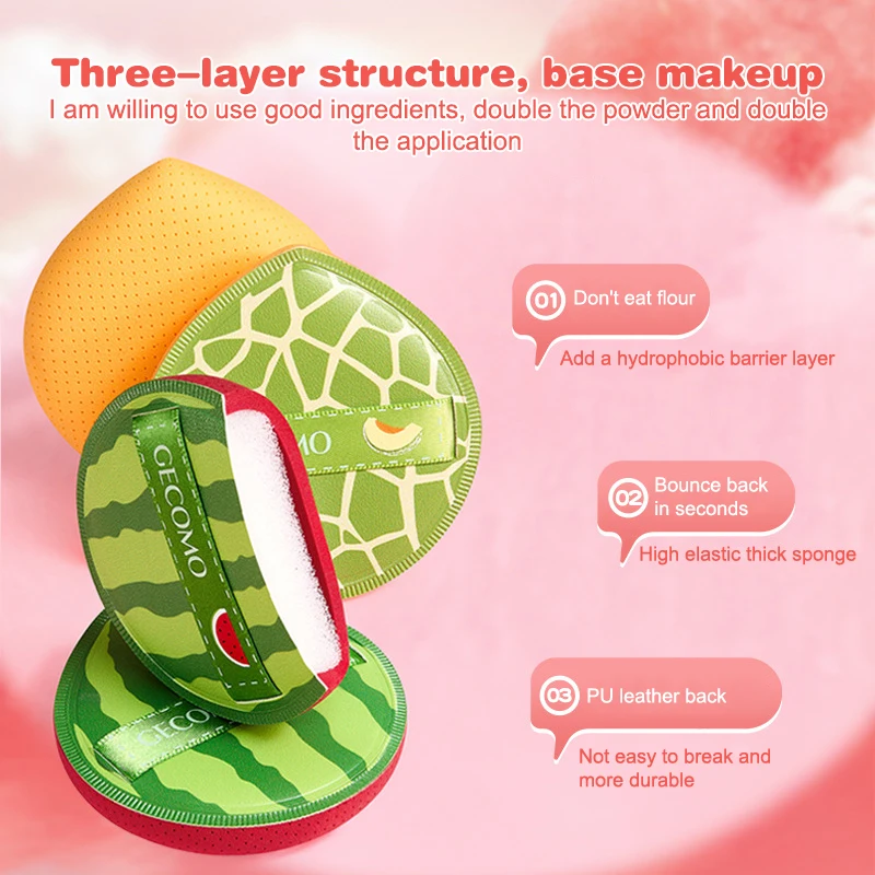 1Pc Thicken Cotton Candy Cosmetic Puff Super Soft Sponge Air Cushion Powder Puffs Foundation Concealer Dry And Wet Makeup Beauty