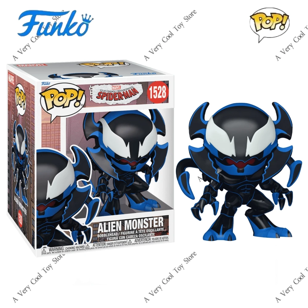 Marvel Spider Man Super Alien Monster 1528 figura Funko Pop 5,8 pulgadas figura de vinilo coleccionable edición limitada modelo juguete para regalo