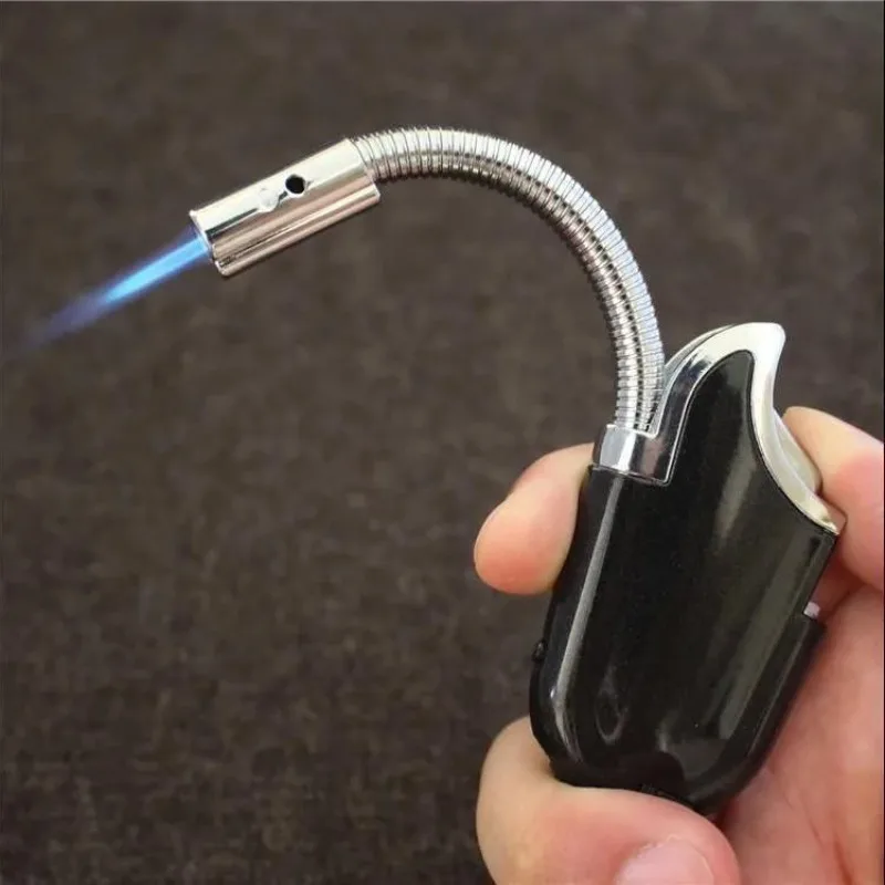 2026 Bending Lighter Windproof Direct Rush Creative Light with Light Household Igniter Small Welding Gun Spot Mosquito Fragrance