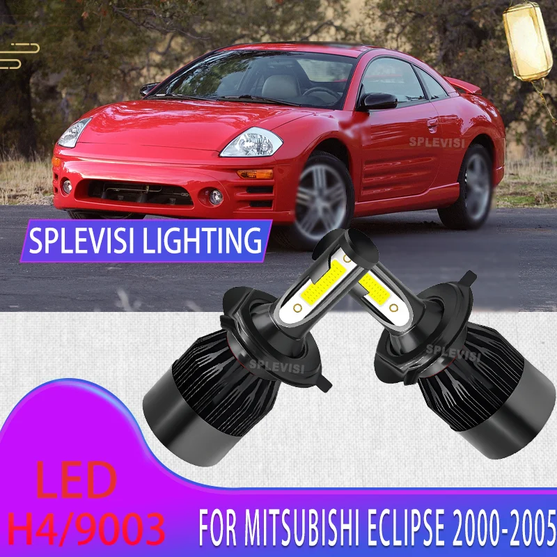 

Pair of nice quality LED Headlight Car Bulb w/Cooling Fan Black Aluminium For Mitsubishi Eclipse 2000 2001 2002 2003 2004 2005