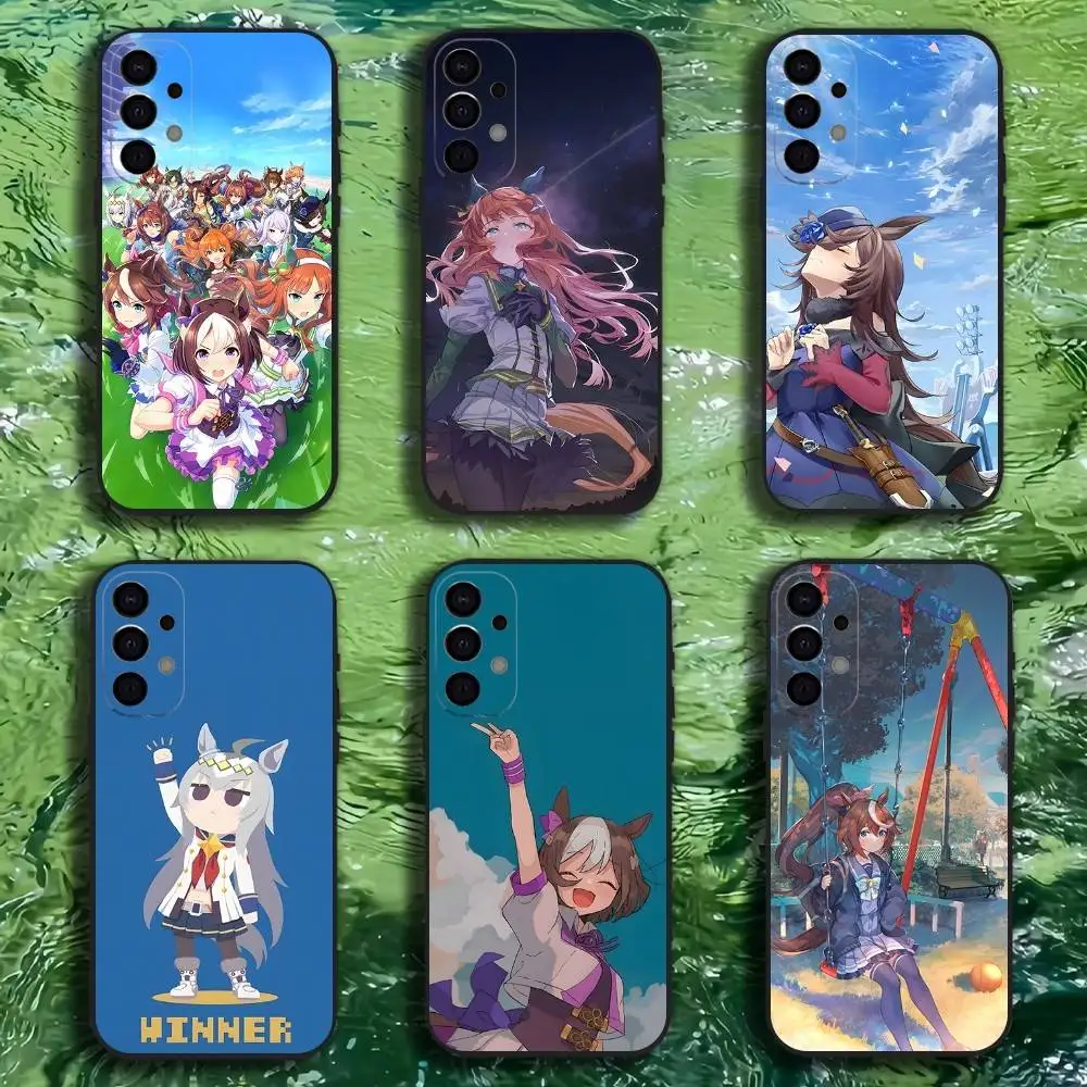 

Uma Musume Pretty Derby Phone Case For Samsung S25,S24,S21,S22,S23,S30,Ultra,S20,Plus,Fe,Lite,Note,10,9,5G Black Cover