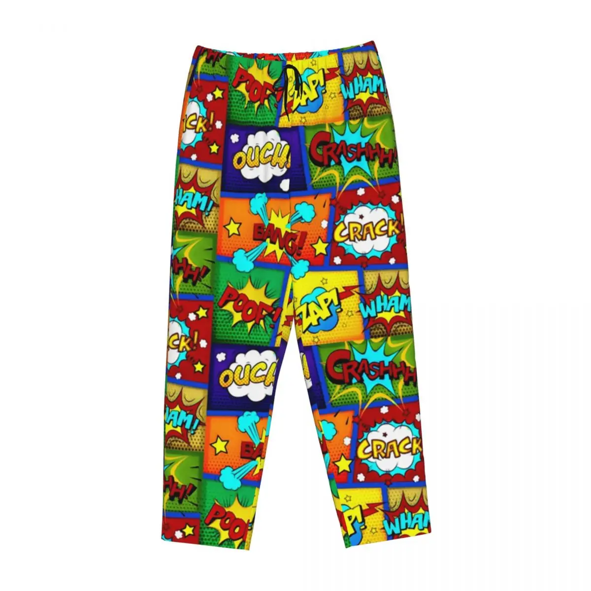 Pantalon de pyjama imprimé personnalisé Smile Hero pour femme, vêtements de nuit Anime Movie, bas de sommeil avec poches, dessin animé