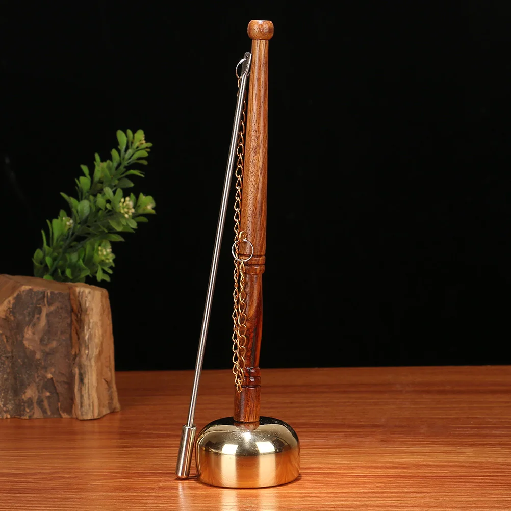 

Musical Instrument Copper Yin Qing Simple Wooden H Sweet Sound Gift Meditation Supply Purify Surroundings