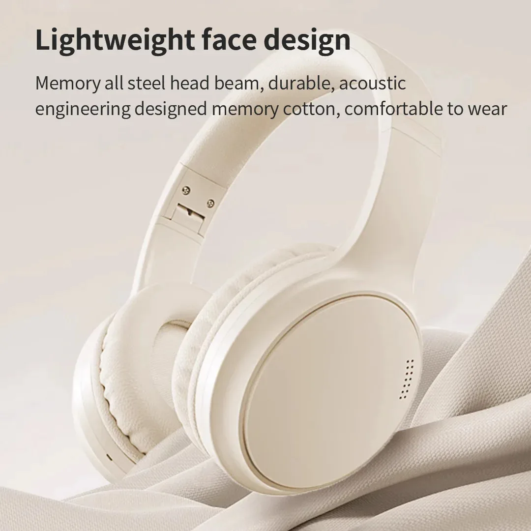

Foldable HIFI Stereo Wireless Bluetooth Outdoor Earphones ANC Active Noise Cancelling Long Endurance Earsets For Music Office