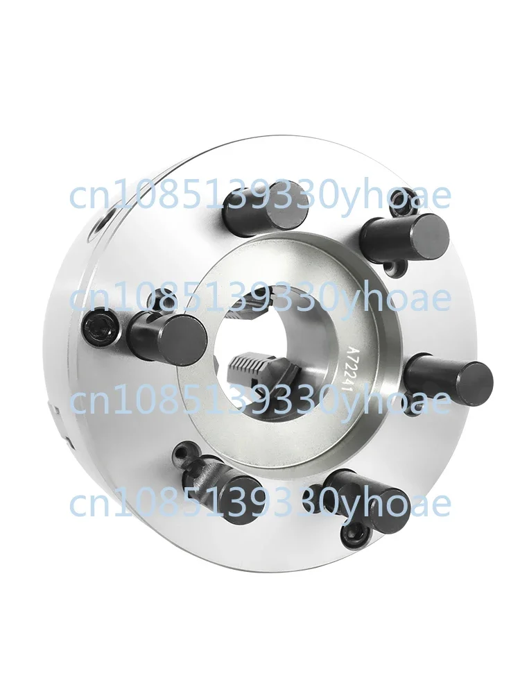 Global self-centering three-jaw chuck D8 type straight-mounted lathe spindle K11250 short cone tie rod C6 type with flange