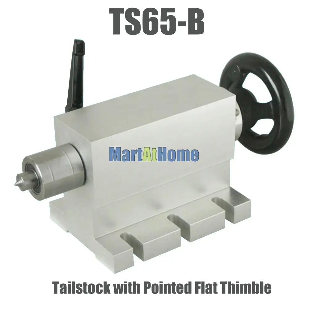 TS65-A/B/C CNC Rotary Indexer Tailstock with Thimble Center Height 65MM for CNC Rotary Table, Mill, Lathe