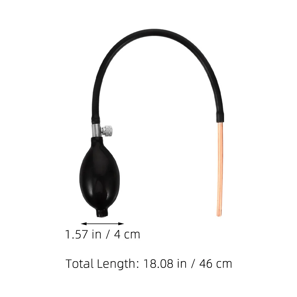 3pcs Sugar Blowing Tools Kit with Copper Tube & Rubber Bladder for Candy Art, Fondant Decoration, Manual Air Blower