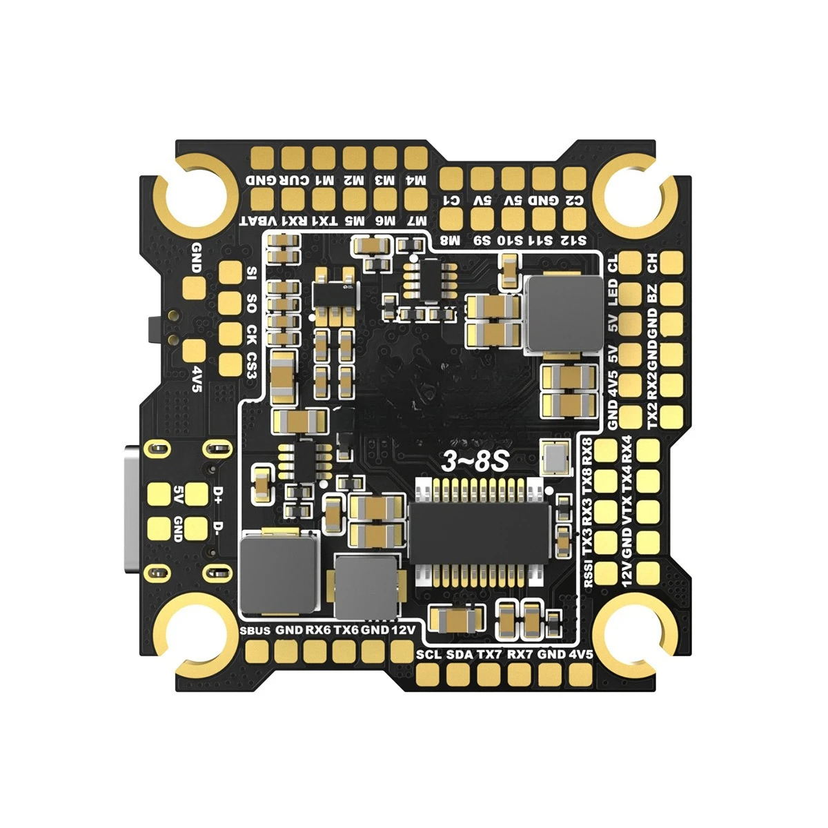 Returner H743 3-8S Betaflight Flight Controller FPV Racing with Black Box