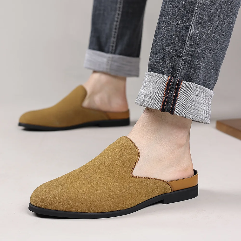 New Arrival Men's Men's slippe Business Driving Flats Stylish Style Male Casual Shoes Outdoor Lazy Loafers Leather Slip on Flats
