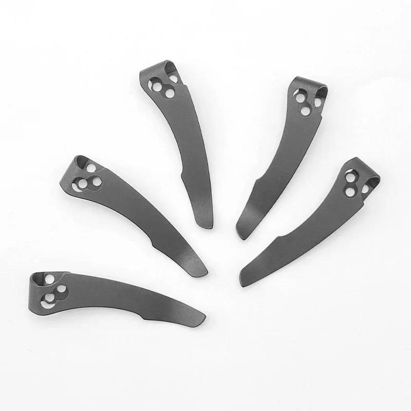 Imagem -04 - Titanium Alloy Material Folding Knife Pocket Clip Back Clamp para Coldsteel Facas Faça Você Mesmo Peças Acessórios Deep Carry 1pc