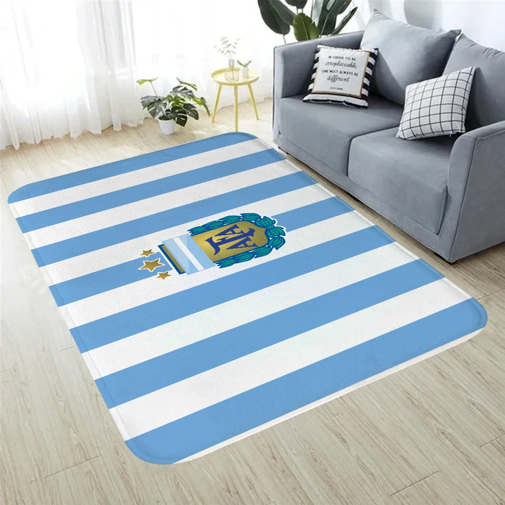 Room Mats Door Mat Carpet Argentina National Team Kitchen Rug Rugs Foot Floor Bathroom Bath Prayer Non-slip House Entrance Home