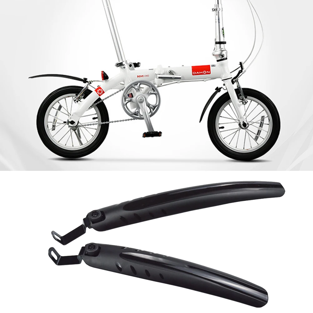 

2Pcs Bike Mud Guard Durable Plastic Rear Frame Mounted Quick Release Cycling Wings Fit 54-66cm Wheel Diameter Foldable Guard