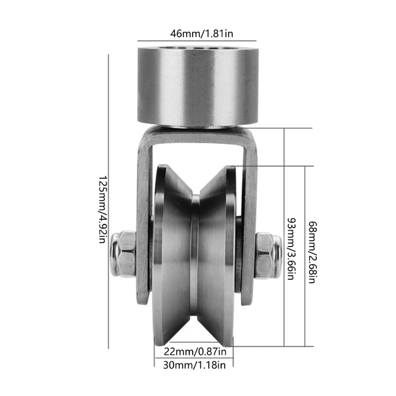 Quiet Swivel Pulleys Wheel Roller Pulley Block 360Degree Rotations Excellent Durability Tractions Wheel Roller Drop Shipping