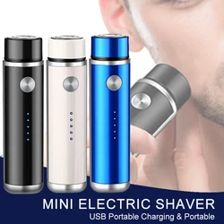 Mini rasoio elettrico per uomo USB ricaricabile professionale rasoio da barba rasoio da barba portatile da viaggio da uomo rasoio da barba