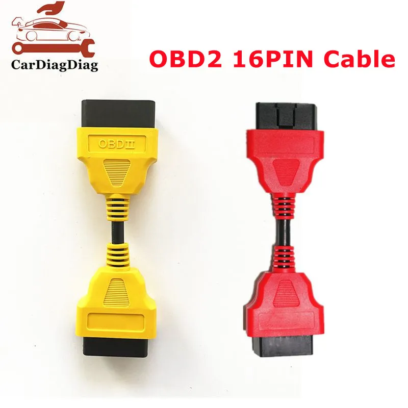 

OBD2 Extension Cable 13CM 30CM 16Pin OBD II Plug Male-to-Female Portable Extension Adapter Connector For ELM327 Diagnostic Cable