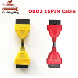 OBD2 Extension Cable 13CM 30CM 16Pin OBD II Plug Male-to-Female Portable Extension Adapter Connector For ELM327 Diagnostic Cable