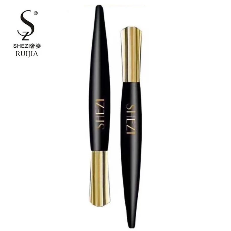 Shezi Ruijia Zwarte Vloeibare Eyeliner Pen Waterdichte Langdurige Make-Up Gladde Sneldrogende Gouden Eye Liner Potlood Godin Cosmetica