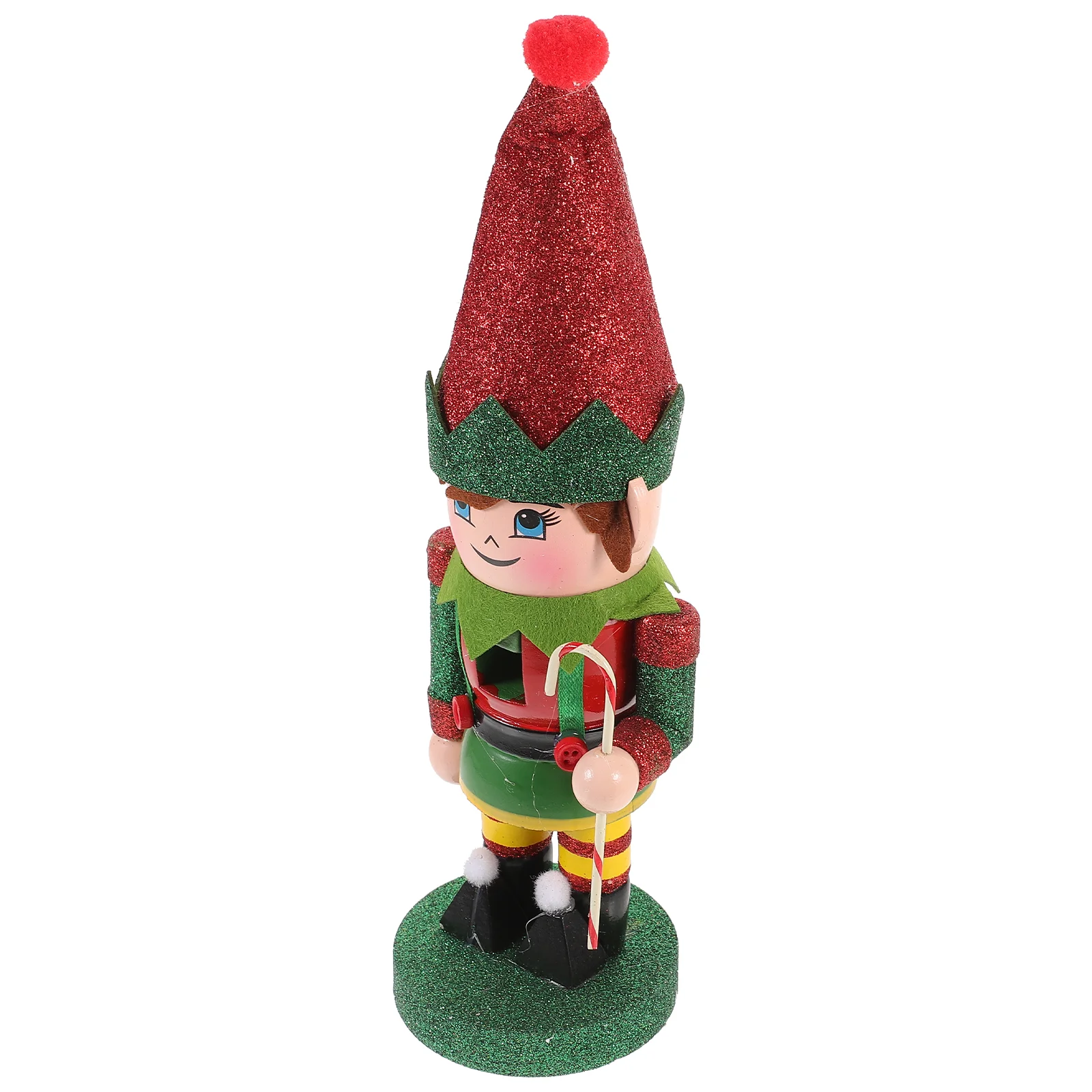 

Christmas Decorations Nutcracker Wooden Puppets Desktop Window (elves) Nutcrackers Green