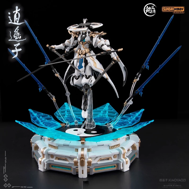 1/100 Xiao Yao Zi Assembly Model Kit Alloy Skeleton Mecha Toy With Lotus Stand Chinese Style Immortal Action Figure Decor Gift