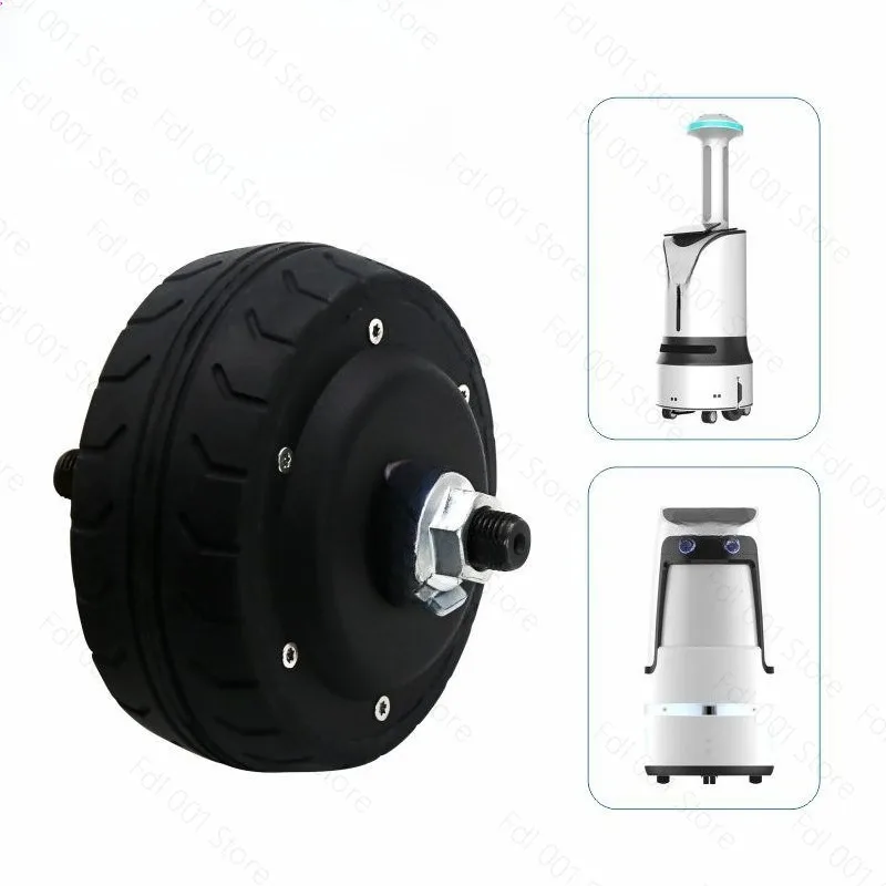 4 Inch in-wheel Motor Dual Control Servo Driver CAN 485 Communication for Robot Chassis AGV Use