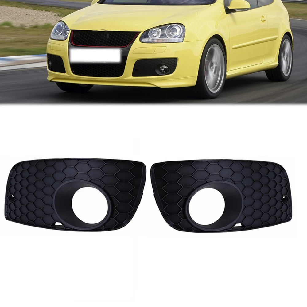 Front Bumper Fog Light Grill Grille Fog Light Cover Frame 1KO 853 665S 1KO 853 666P For VW Golf 5 MK5 GTI 2006 2007 2008