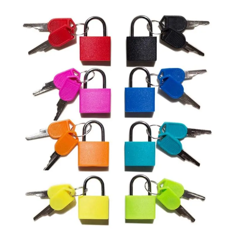 【FAST-SALE】32 Pack Locks Small Padlock With Key Luggage Gym Locker Lock Mini Colorful Padlock For Outdoor School Home A