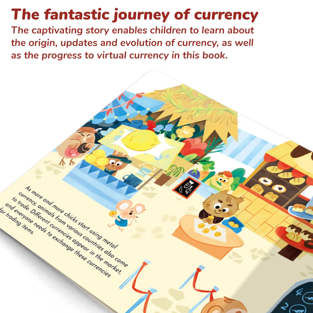 Cute and Young Children's Financial Literacy Education Book Money Awareness Enlightenment Education Book