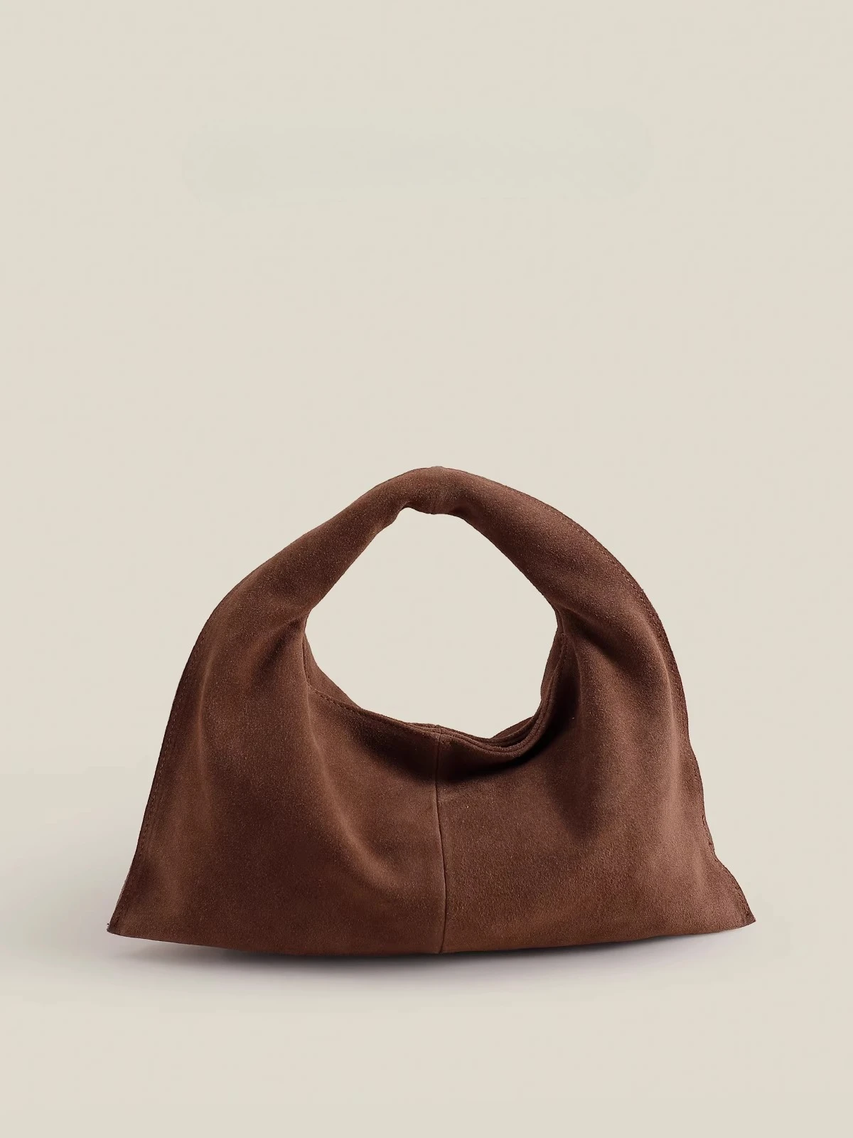 

New matte cowhide hand bag, niche design retro leather bag, one shoulder crossbody dumpling bag