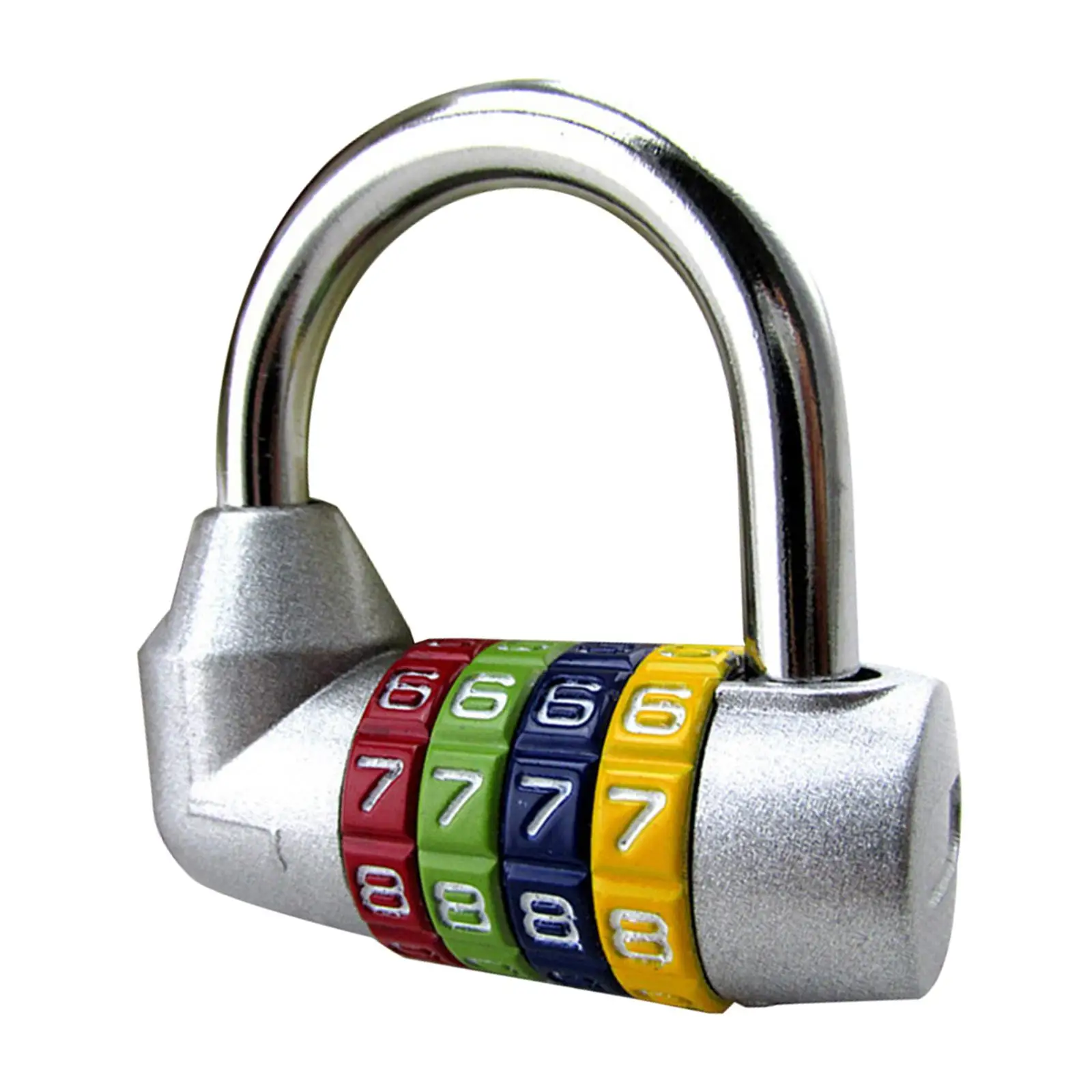 Portable 4 Digit Combination Padlock for School Gym Locker Fence Toolbox