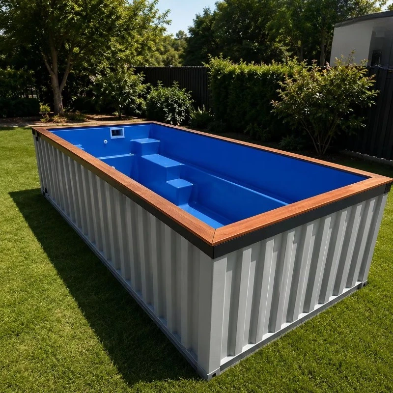 Container Swimming Pool Complete With Filtration Interface Ready‑To‑Assemble Equipment For Private Courtyard Without Complicated
