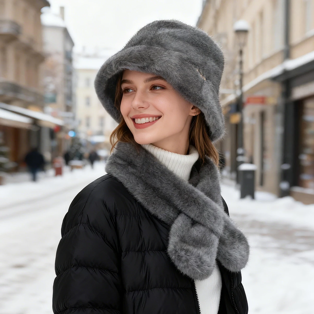 women's-luxury-faux-mink-fur-bucket-hat-scarf-set-winter-warm-faux-fur-cap-stylish-fashion-winter-essential