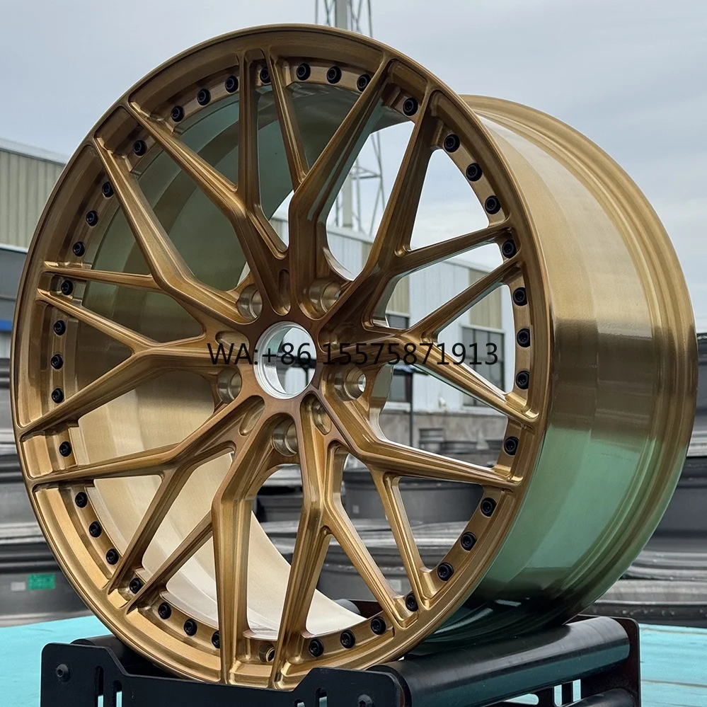 

Wheel High Quality 19 20 21 22 23 24 Inch 6061-T6 Alloy Car Wheels Custom Brushed Bronze 5x114.3 Forged Monoblock Wheels For BMW