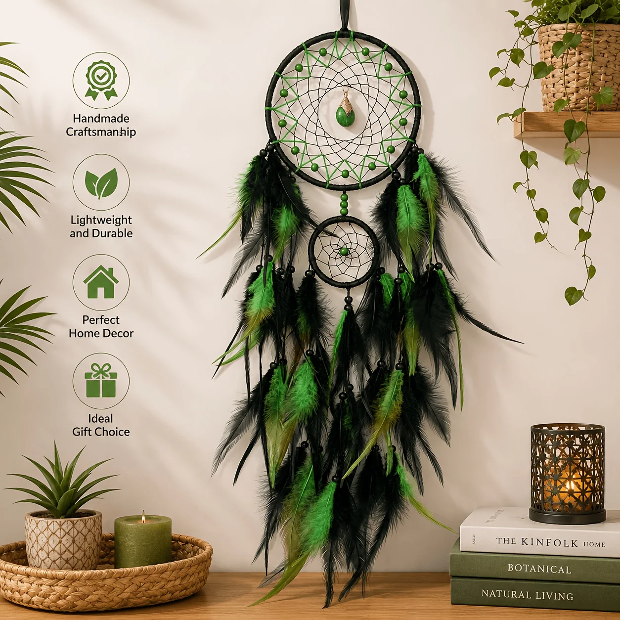 Bohemian-Style Handmade Dreamcatcher Wall Hanging Decoration A Tribal-Style Home DéCor Suitable For Parties And Holiday Gifts