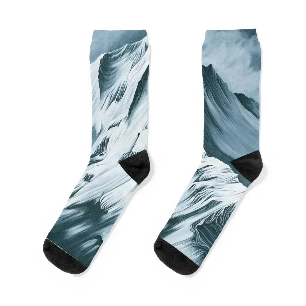 The Grey Mountain Socks Men's anti slip football winter retro Men Socks Luxury Brand Women's