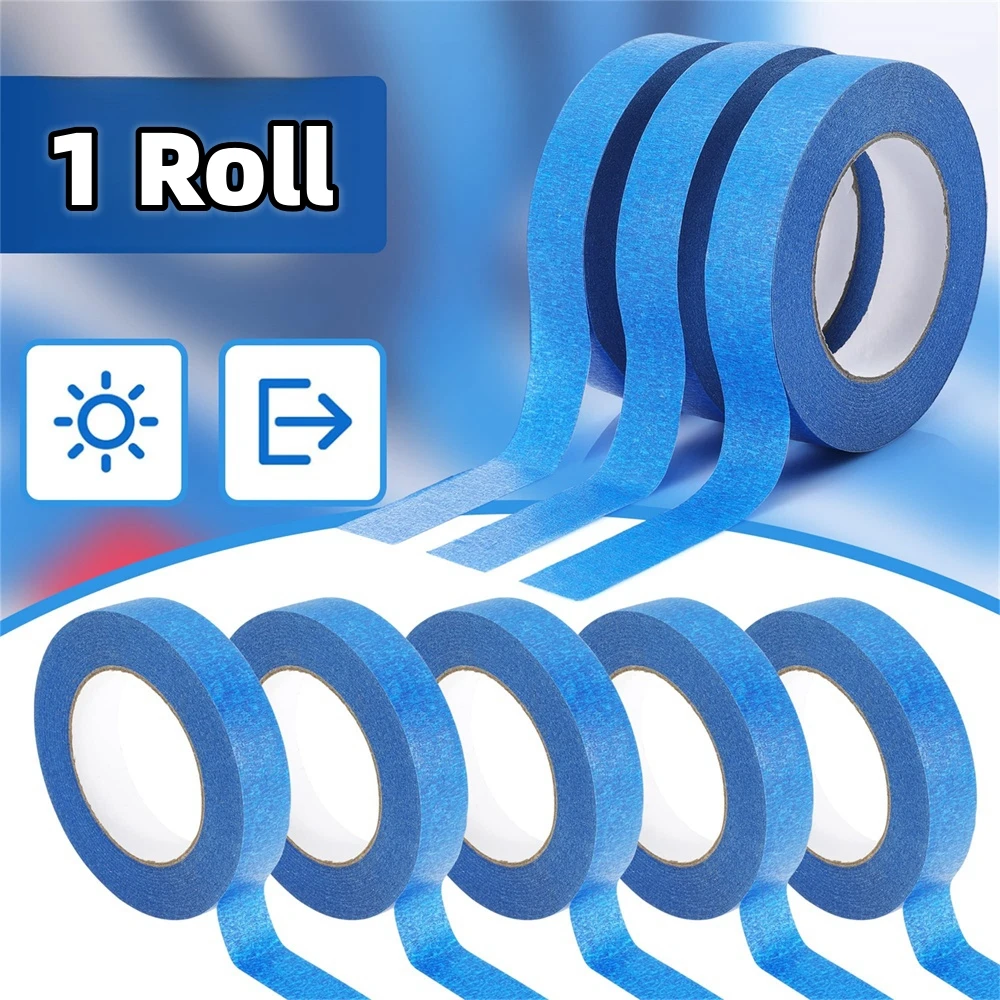 3 Roll/Set Paint Tape Multi-Surface Masking Easy Removal Paint Tape Security Wall Painting Crafts Art Construction Home 20m/Roll