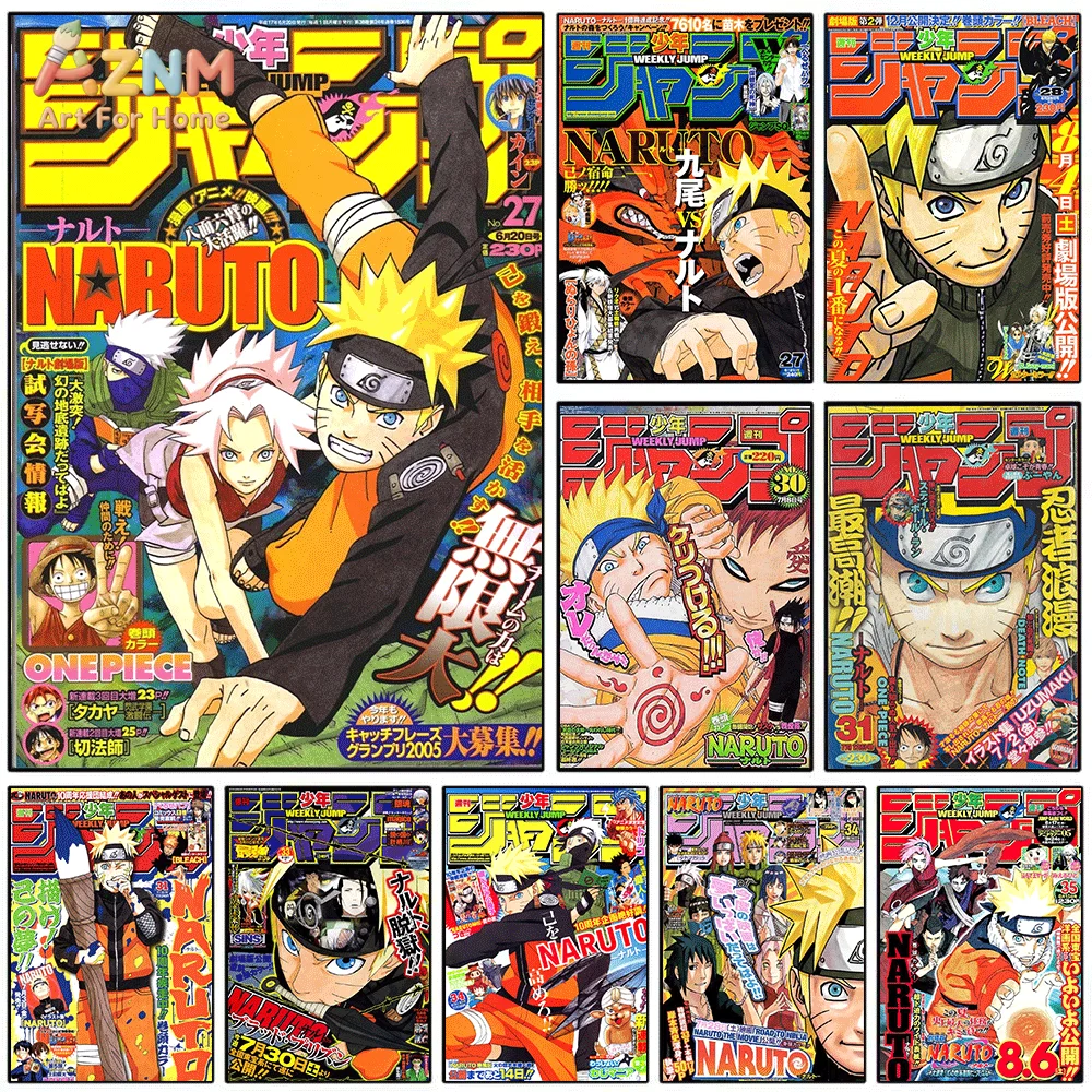 Japanese Lifestyle Magazines - AZNM Naruto Team 7 Weekly Shonen