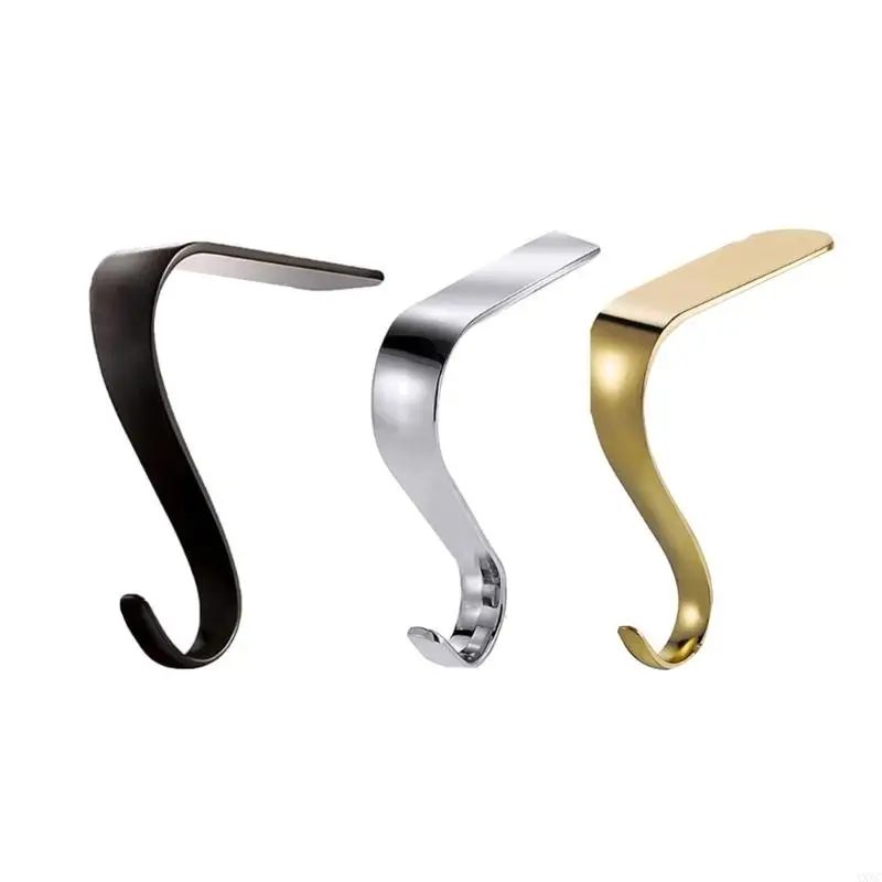 AXYC Portable Sturdy Metal Stocking Holders Home Accessoyr for Christmas Fireplaces Decoration and Holiday Mantels Hook