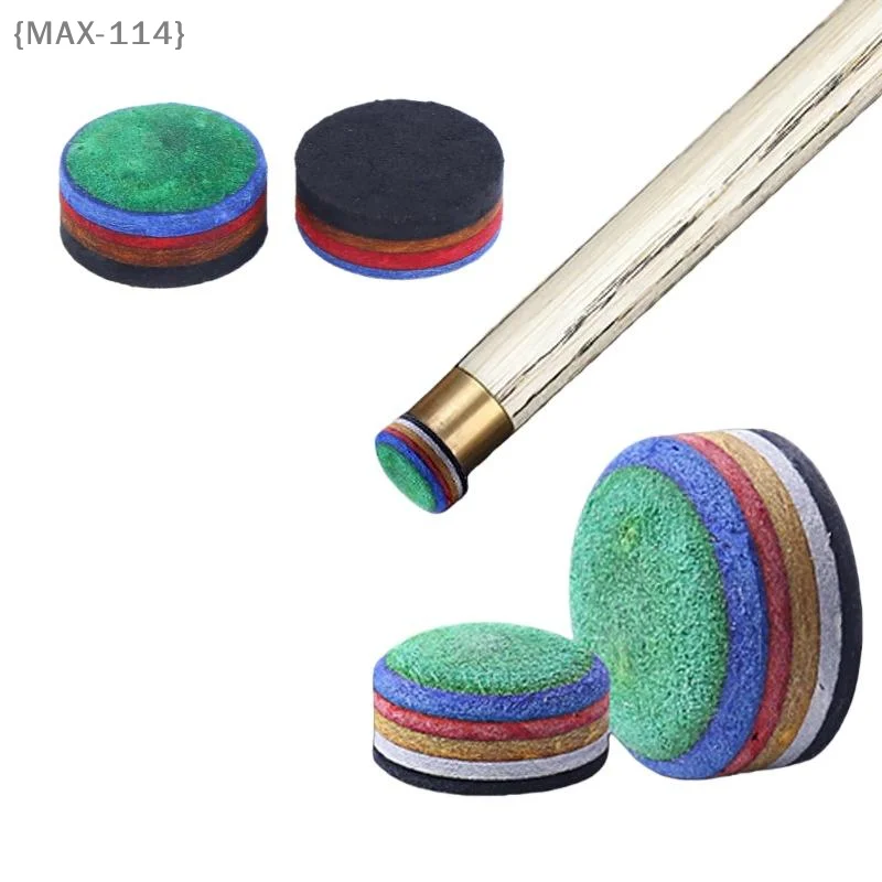 

【MAX-114】1Pcs Replacement Rainbow Tips 6 Layers Of Pigskin 11mm Professional Billiard Pool Cue Tip Snooker Accessory【WX】