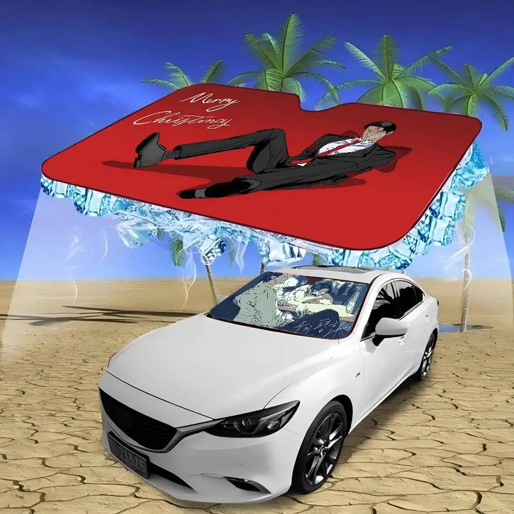 Peace of God bl Anime Car Windshield Funny Sun Shade Foldable UV Ray Sun Visor Protector Sunshade for Front Window