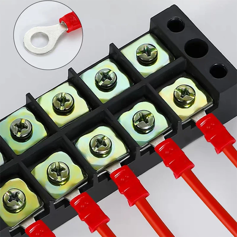 RV1.25/2/3.5/5.5 معزول حلقة العروات العقص محطات النحاس القصدير تصفيح سلك موصل رشاقته O على شكل كابل مشترك كابل العروة