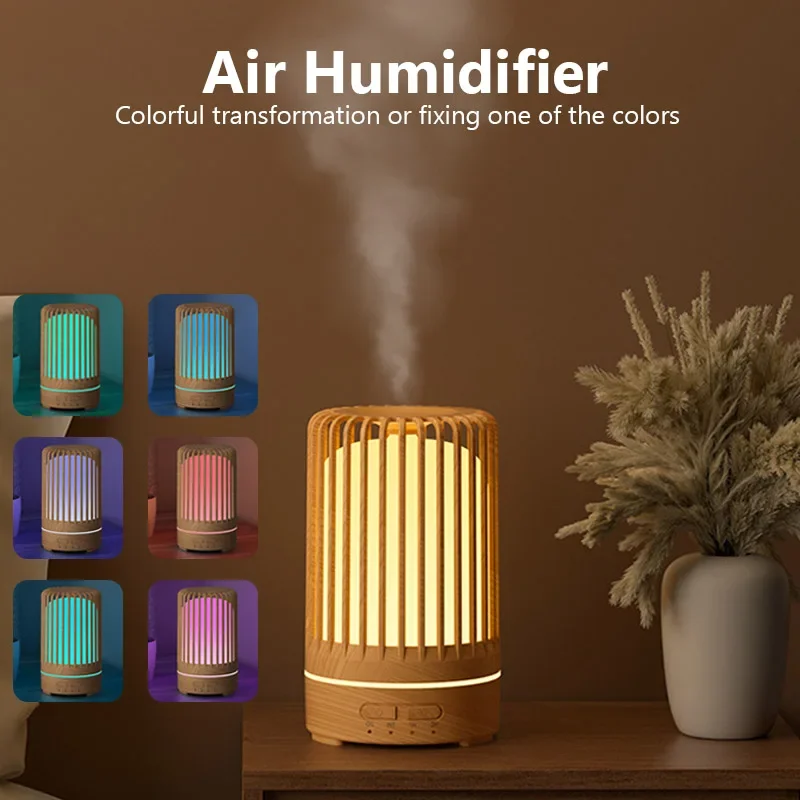 

150ml Ultrasonic Aroma Diffuser USB Air Humidifier 7-color Night Light Essential Oil umidificador For Home Office Car Sprayer 1p