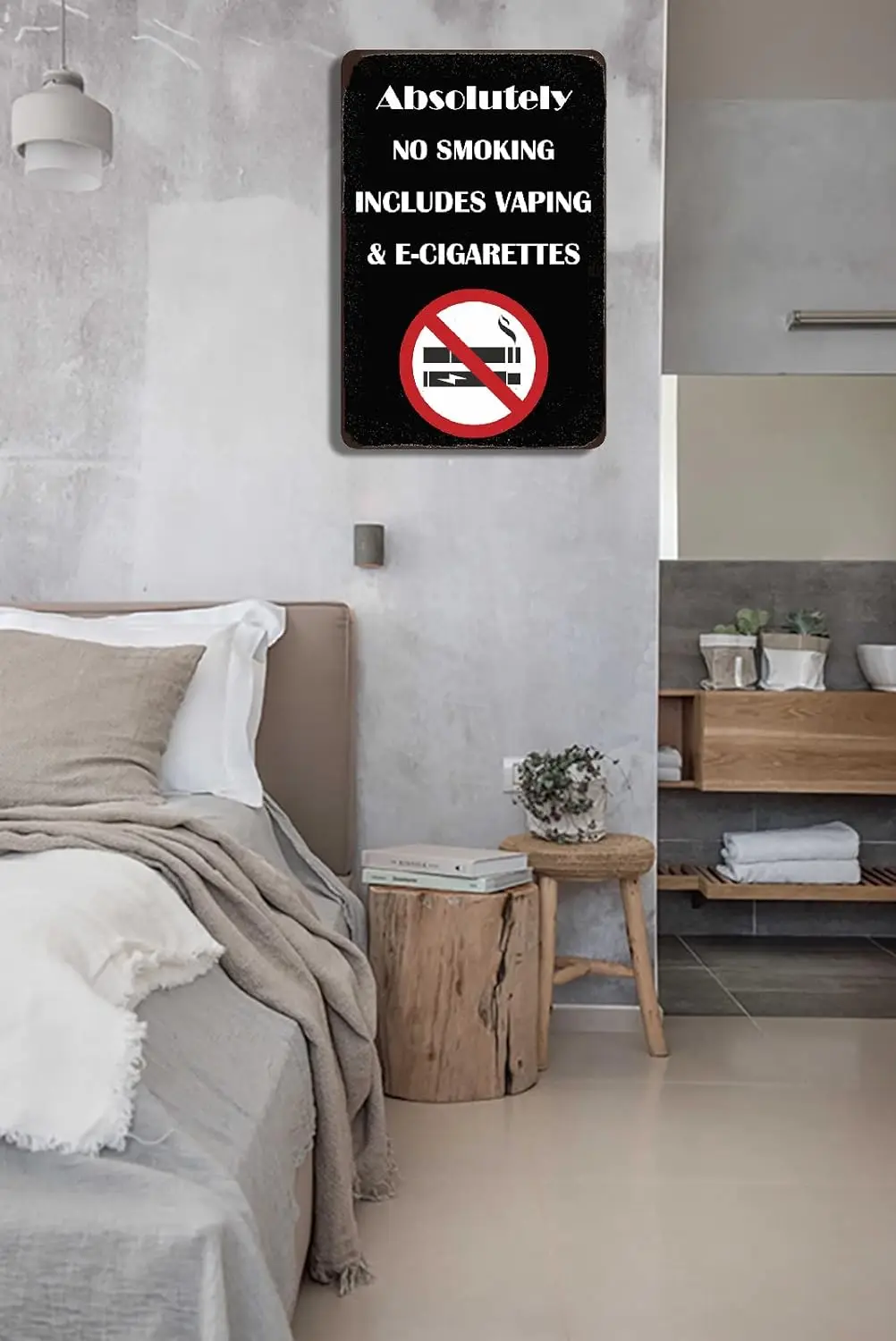 Funny No Smoking Sing No Smoking Includes Vaping & E-Cigarettes.Office Decoration for Home,Store,Office Building, Hotel